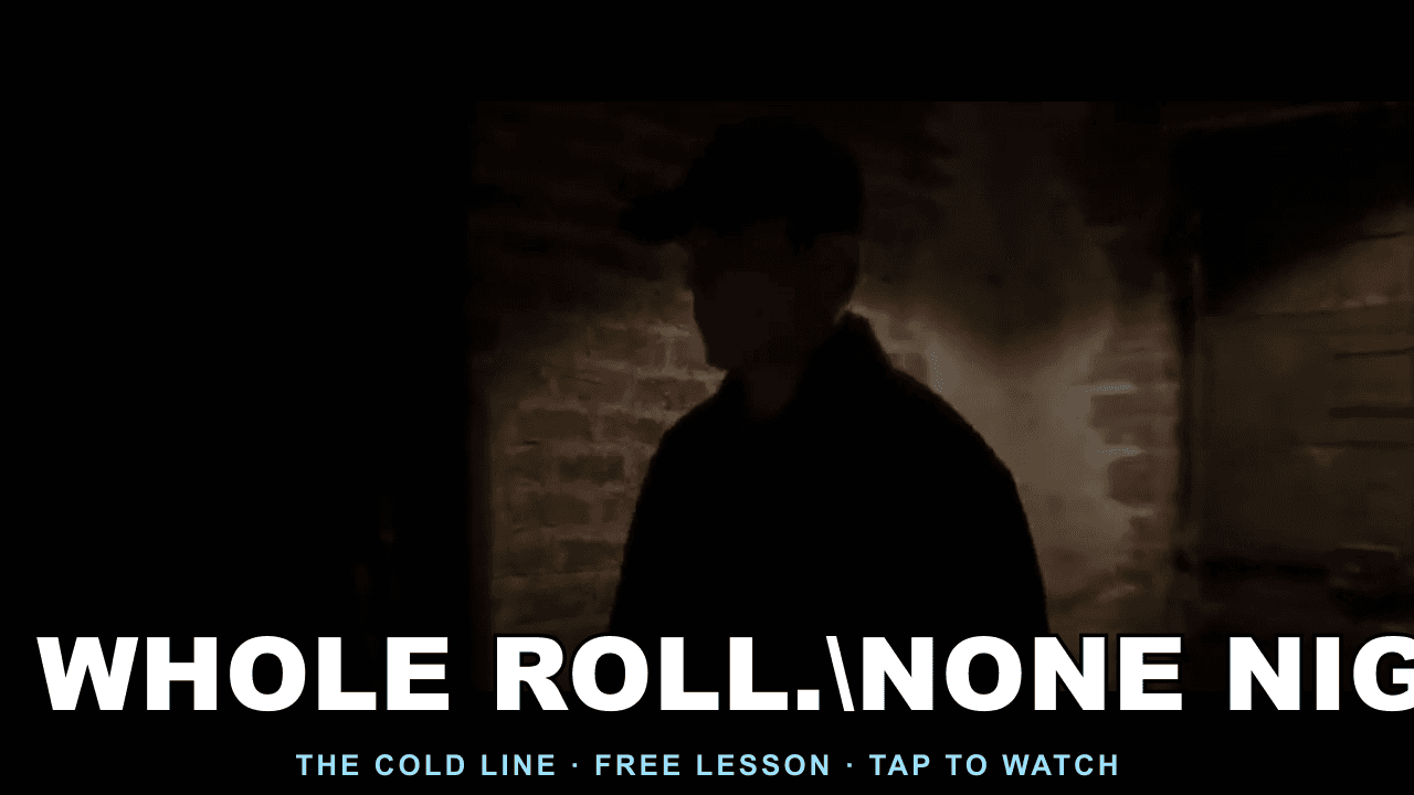 Chalkboard lesson explaining Bankroll with a worked Bankroll example.